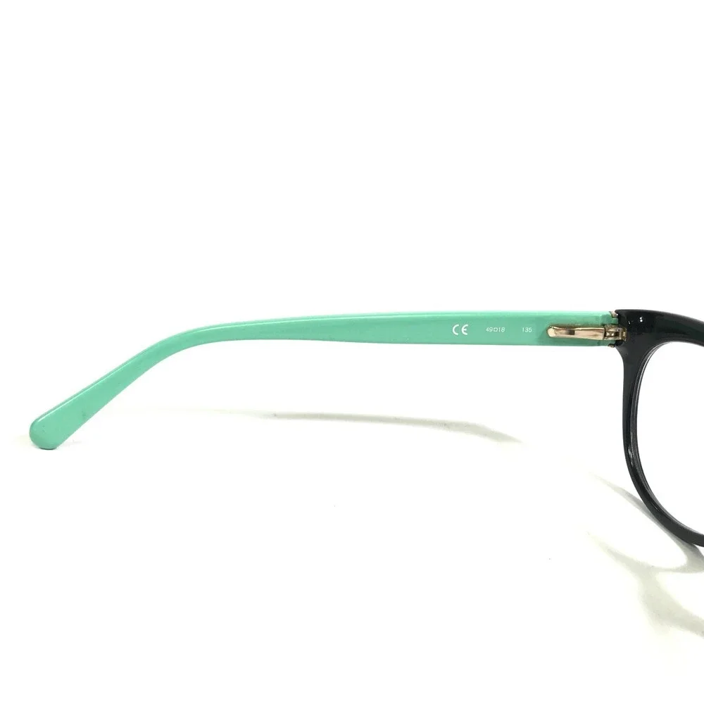 Diane von Furstenberg Eyeglasses Frames DVF5058 001 Black Green Gold 49-18-135